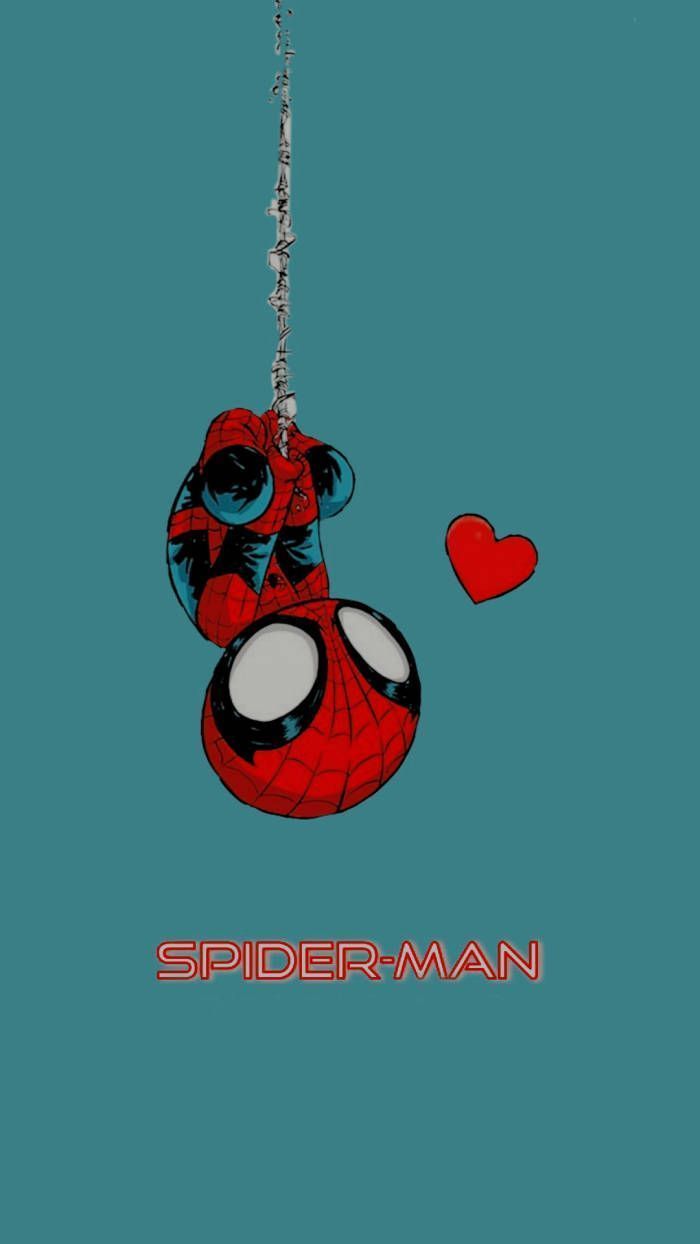 700x1244 Download Hanging Spider Man Cute Marvel