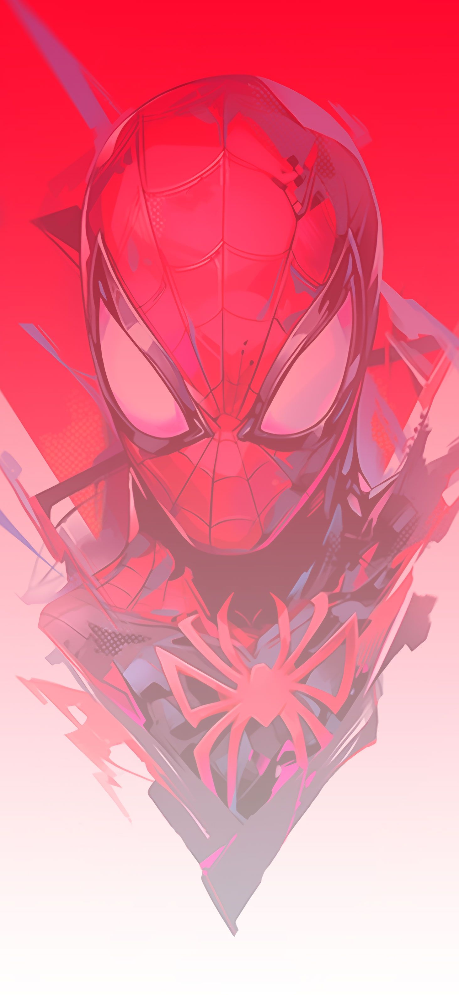 1463x3171 Spider Man Abstract Red & White