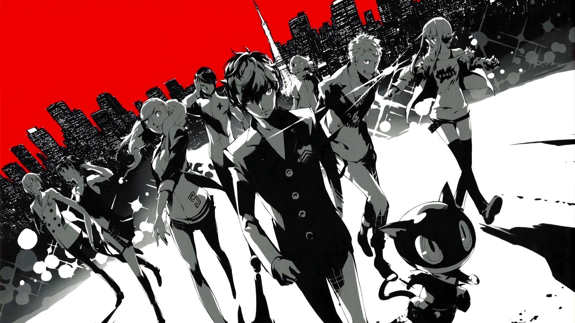 1920x1080 HD wallpaper: anime characters digital