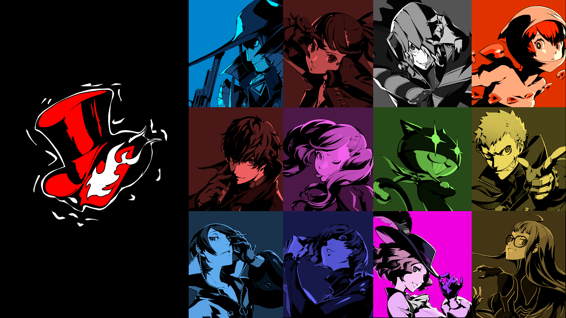 1920x1080 Phantom Thieves Status Screen Wallpaper