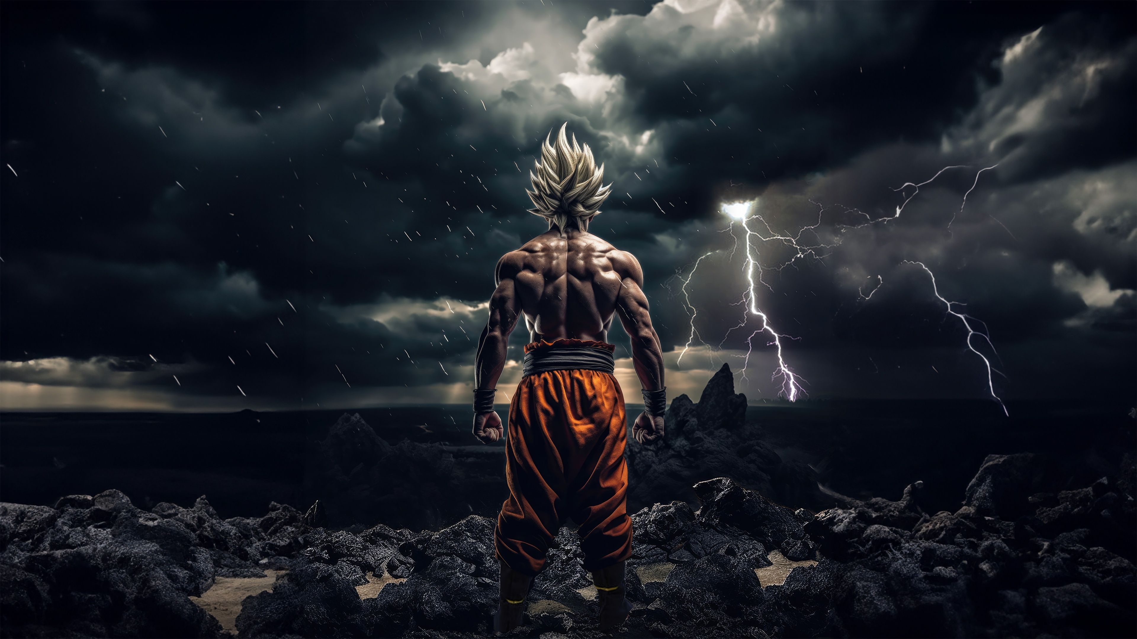 3840x2160 Super Saiyan Wallpaper 4K, Goku, Dragon Ball, Cinematic
