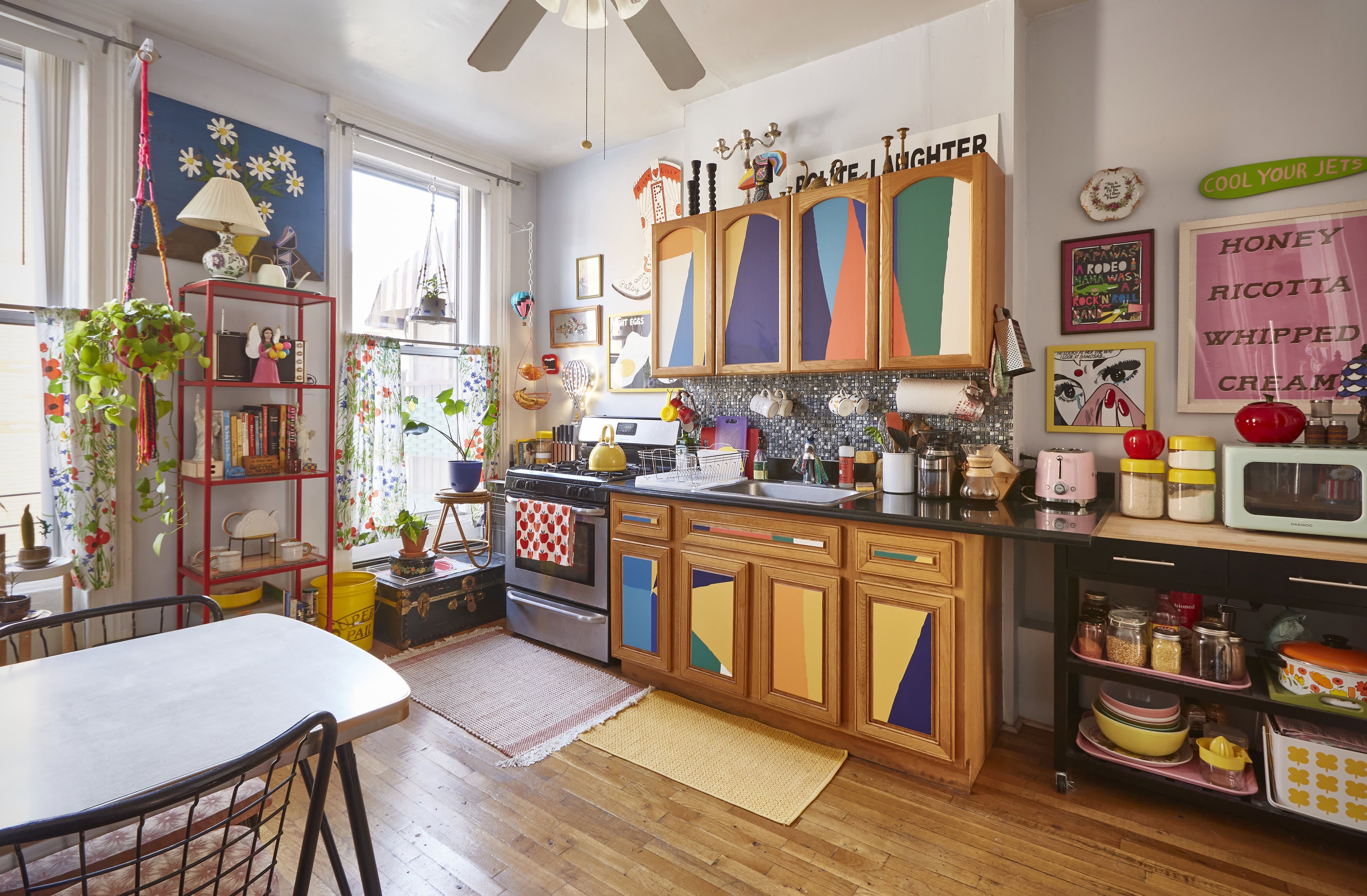 4000x2622 Use Peel And Stick Wallpaper To Perk Up Your Kitchen Cabinets