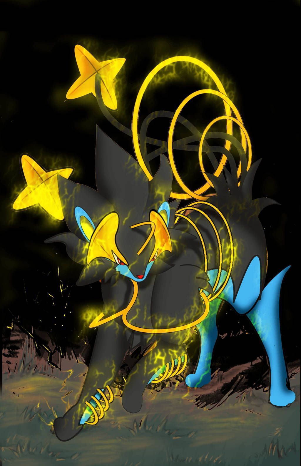 1024x1583 Download Shinx evolves into Luxray in a