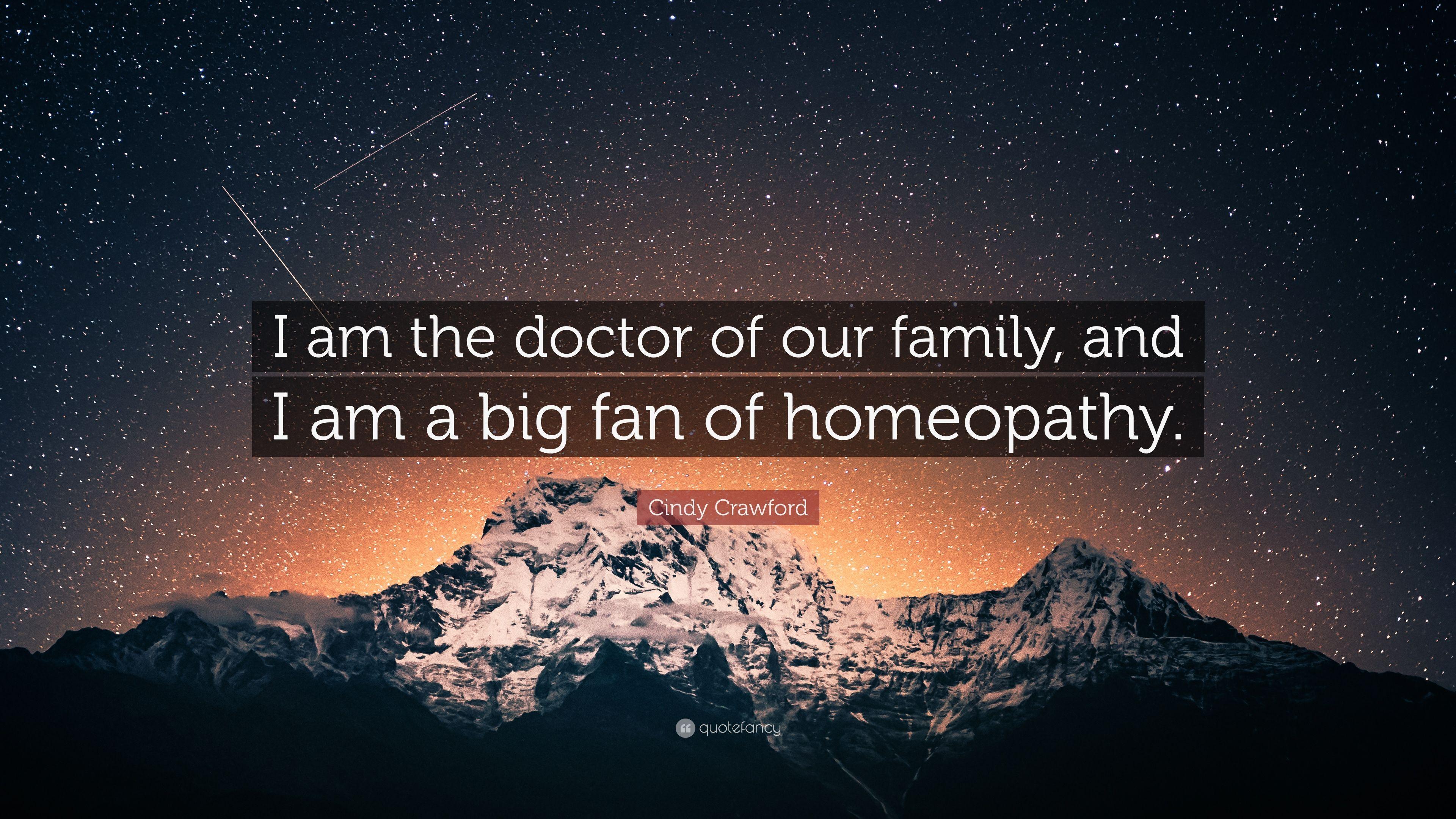 3840x2160 Cindy Crawford Quote: “I am the doctor of our family, and I