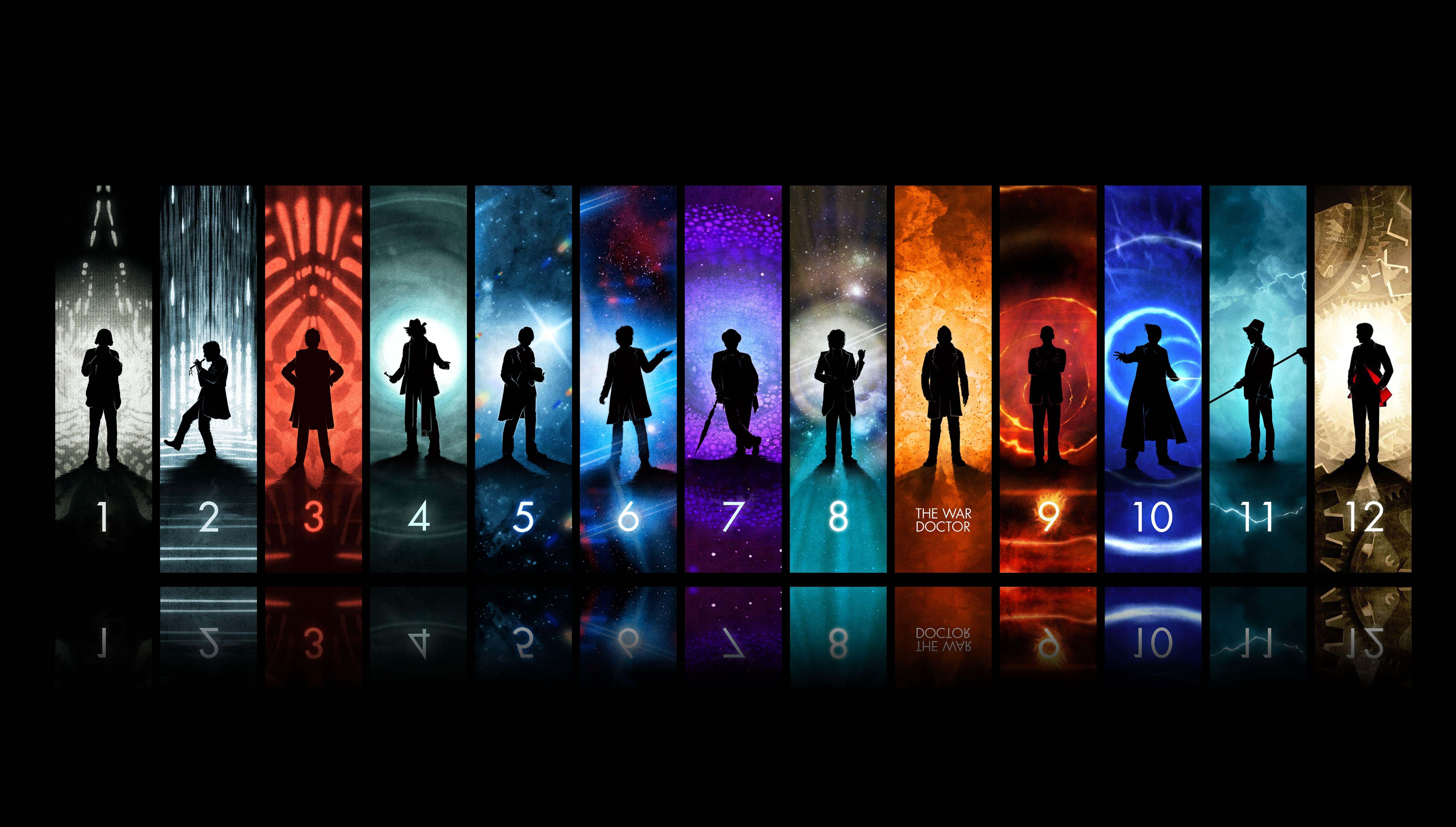 7608x4320 All 12 Doctors Wallpaperx4320