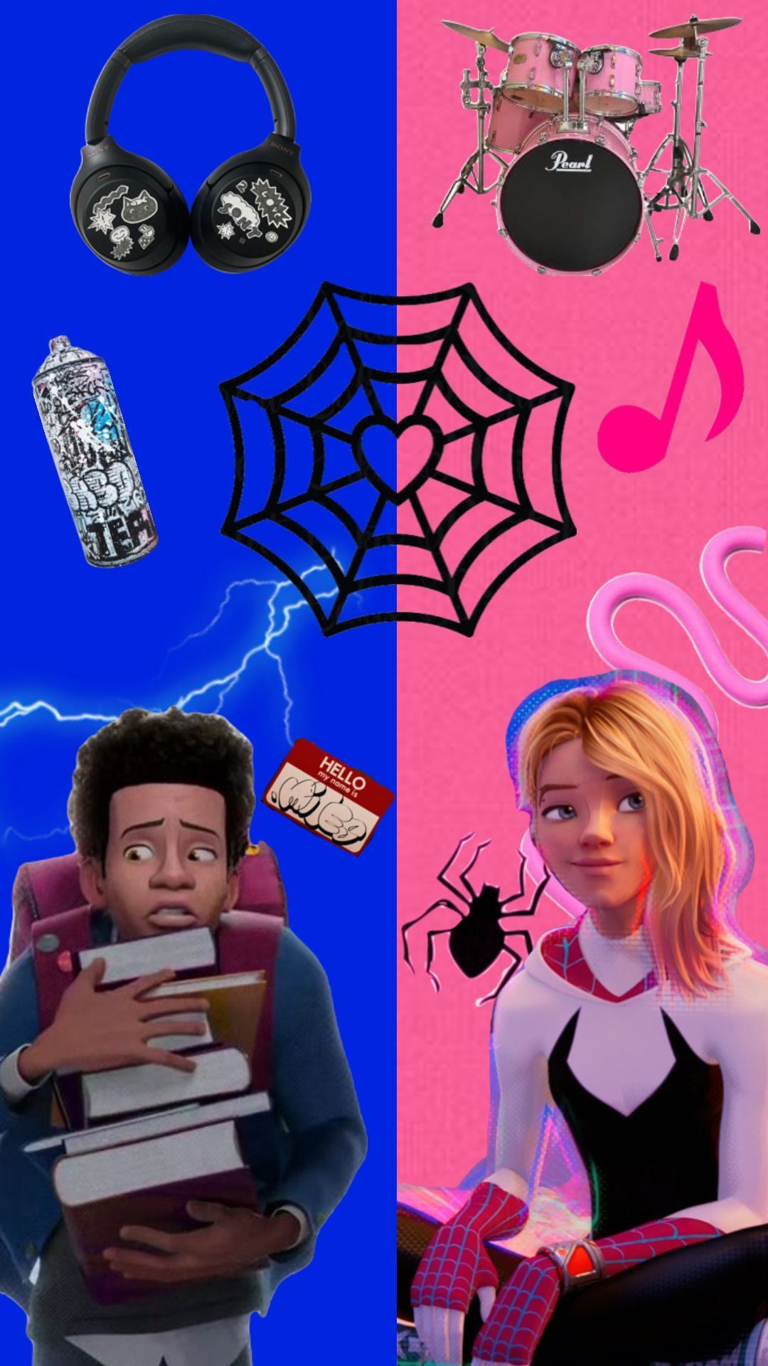 1080x1920 Spiderman and spider gwen, Spiderman