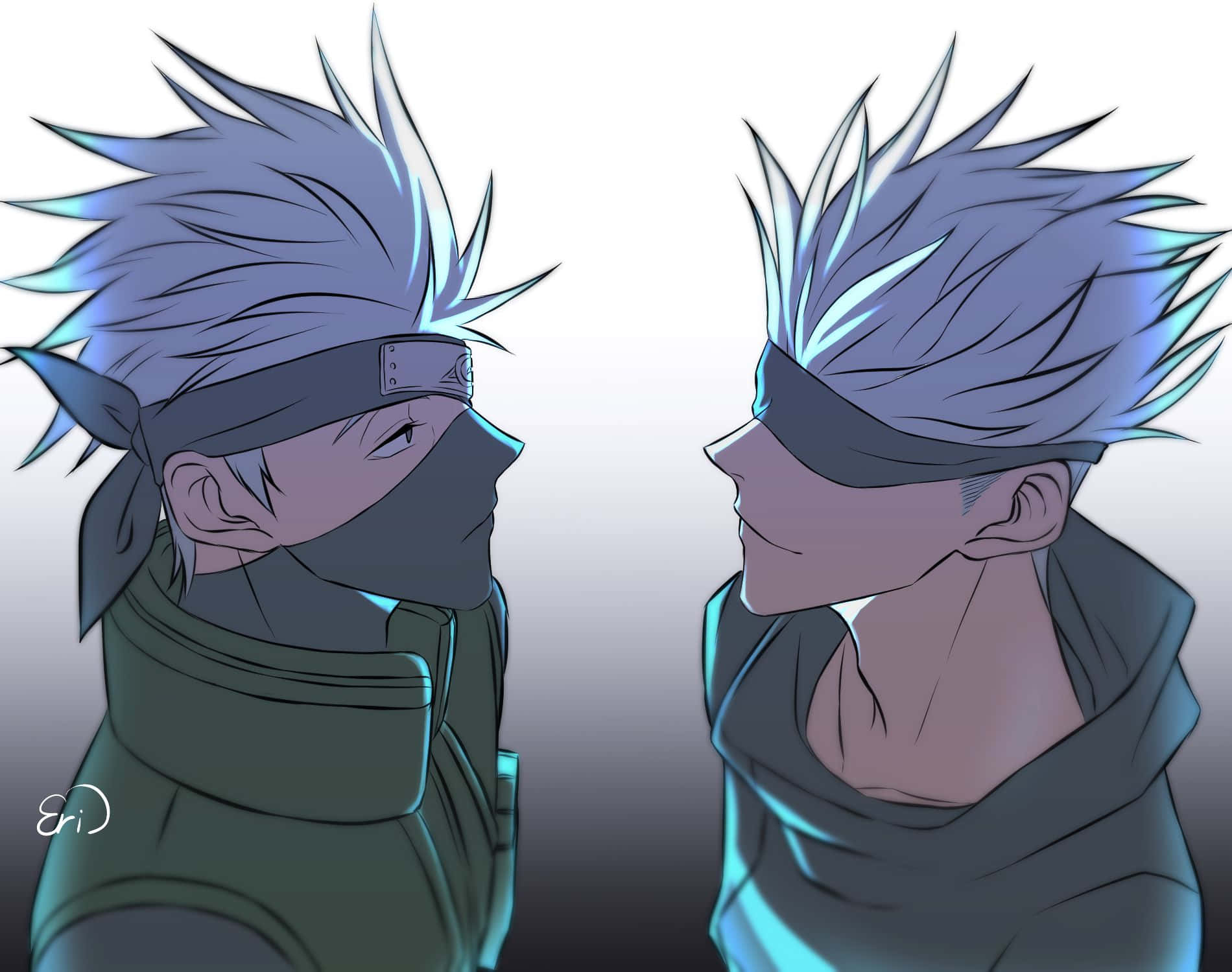 1900x1500 Kakashi And Gojo Face To Face Picture