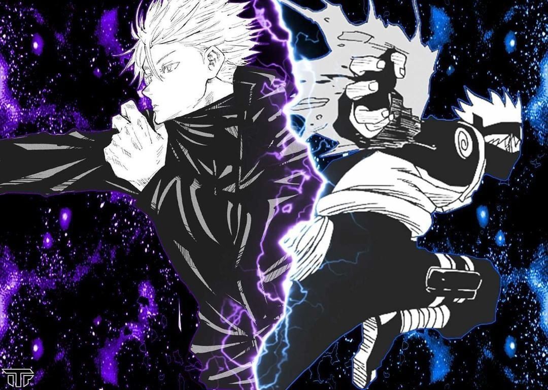1080x768 Hollow Purple And Chidori Gojo X