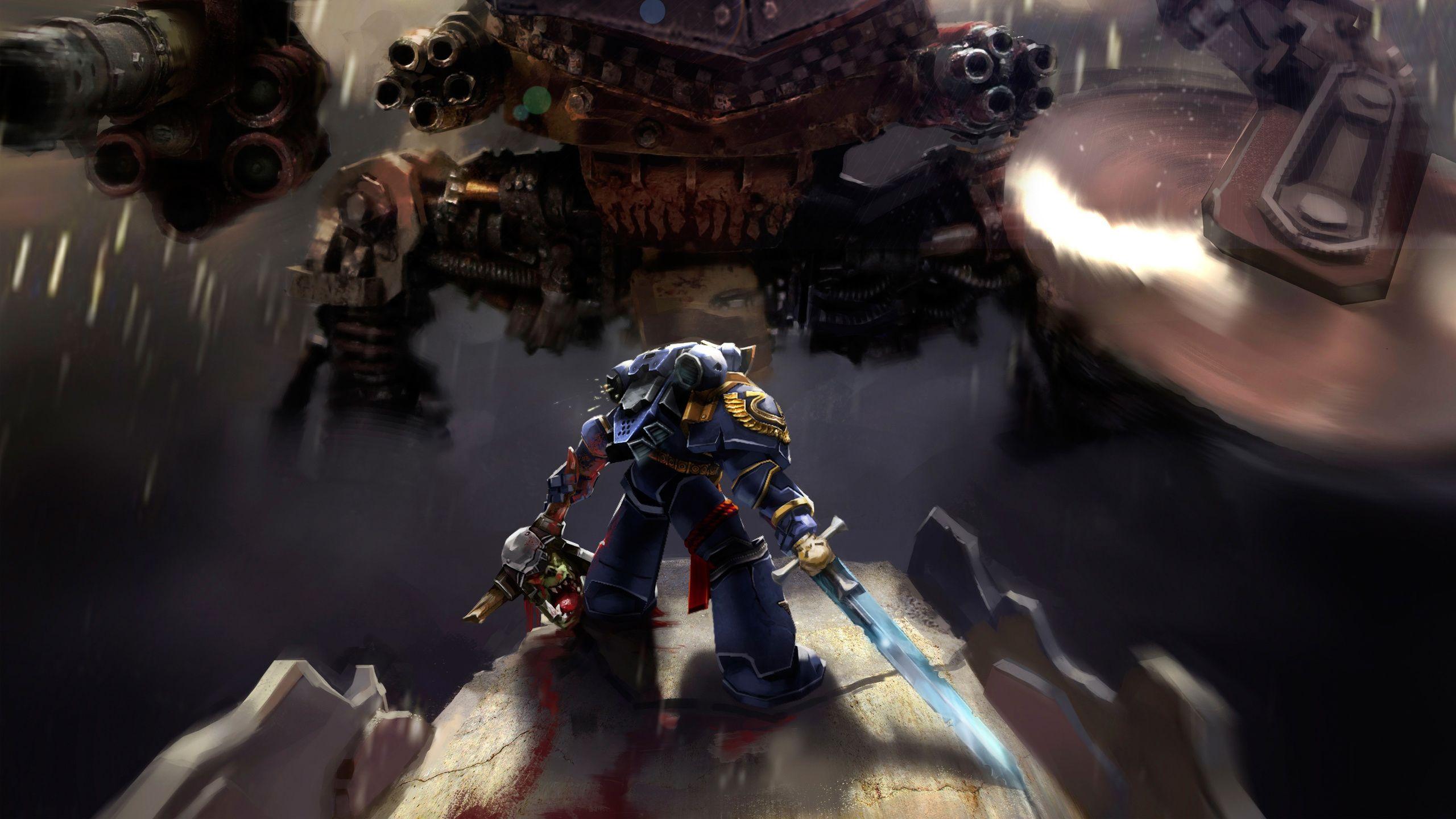 2560x1440 Warhammer 40k Space Marine Ultramarines 1440P