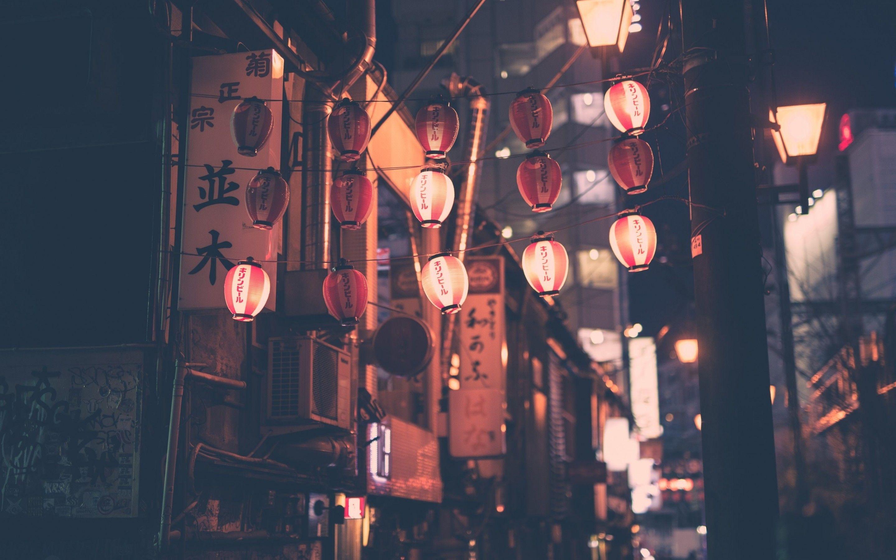 2880x1800 Download 2880x1800 Japan, Lanterns, Street, Culture
