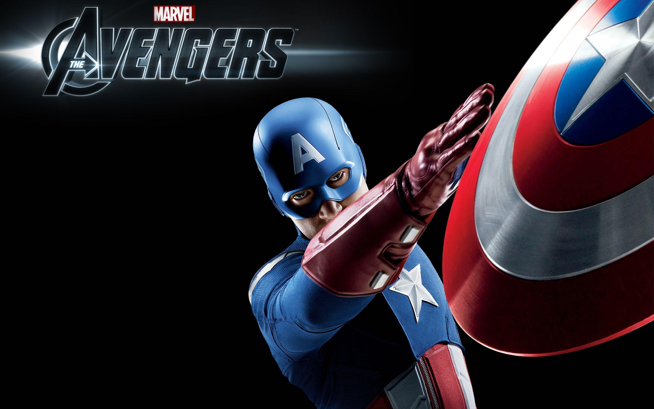 Hình nền Captain America trong The Avengers 2560x1600