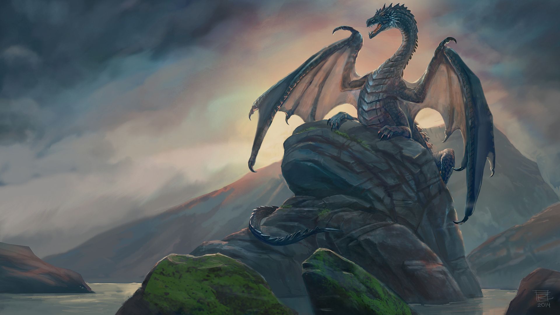 1920x1080 HD desktop wallpaper: Fantasy, Dragon