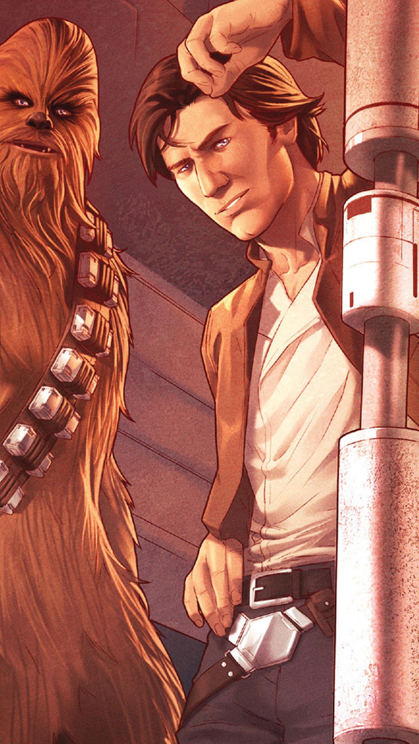 1440x2560 Star Wars Han Solo And Chewbacca Samsung Galaxy S6