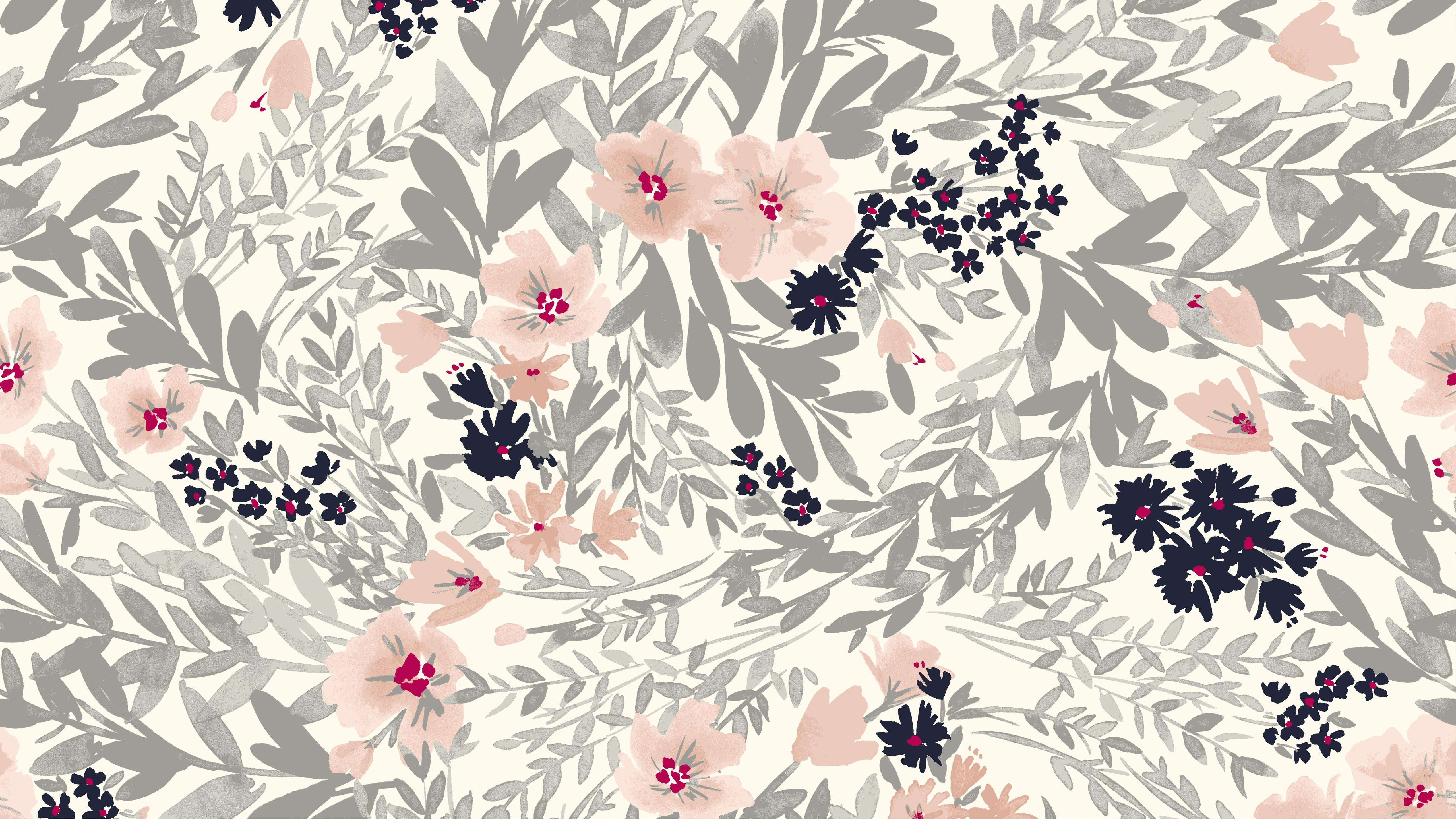 Modern Floral Wallpaper For Living Room