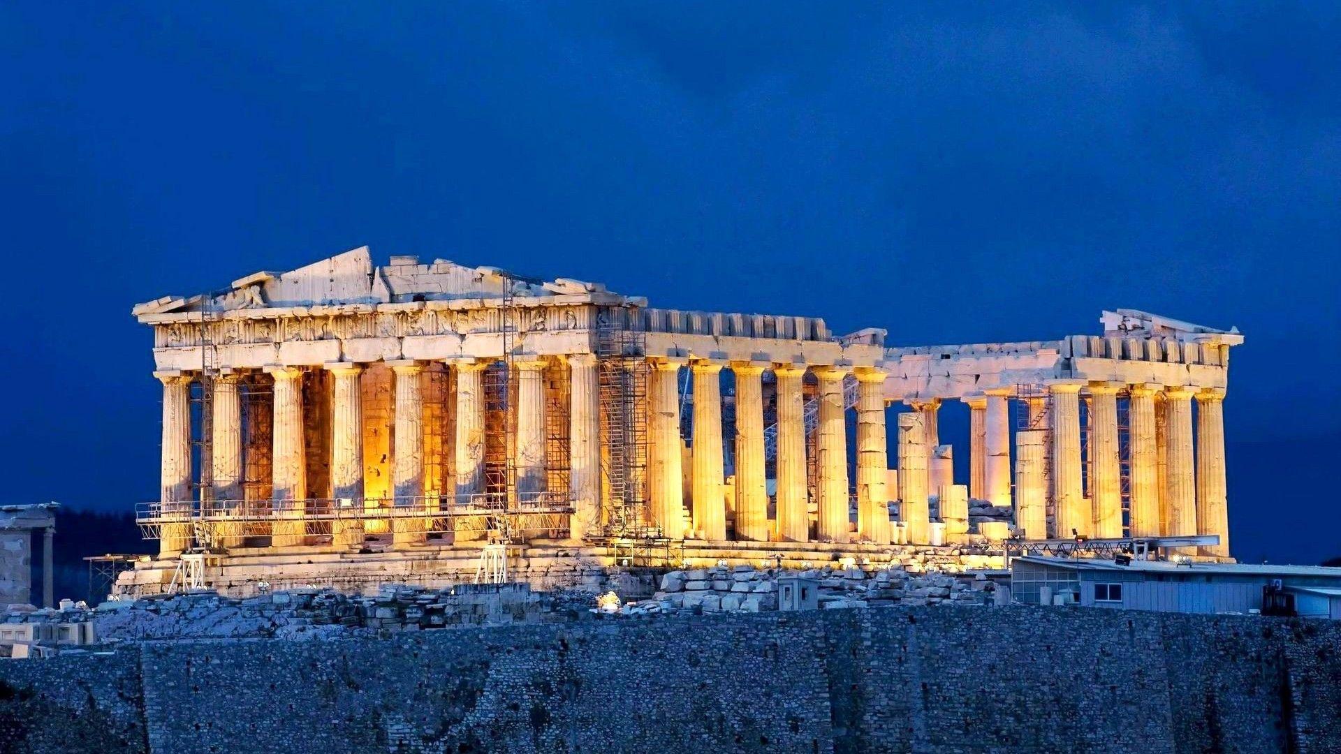 1920x1080 Greek Architecture Wallpaper