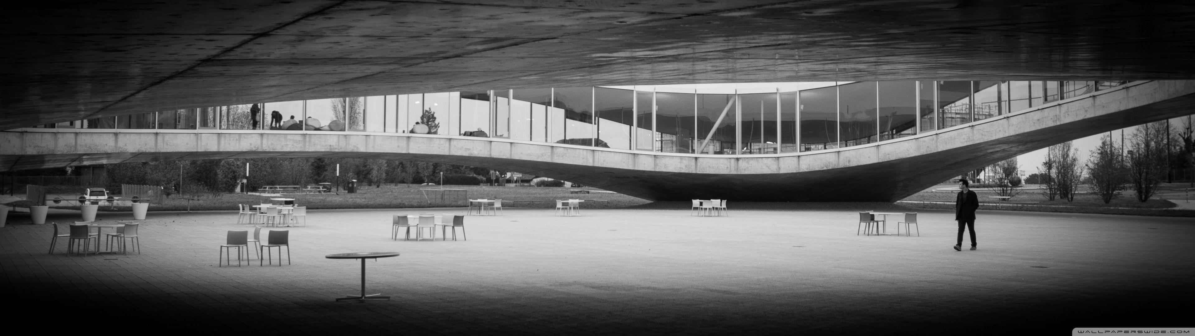 3840x1080 Modern Architecture Black And White HD desktop wallpaper. Modern architecture wallpaper, Modern architecture, Wallpaper