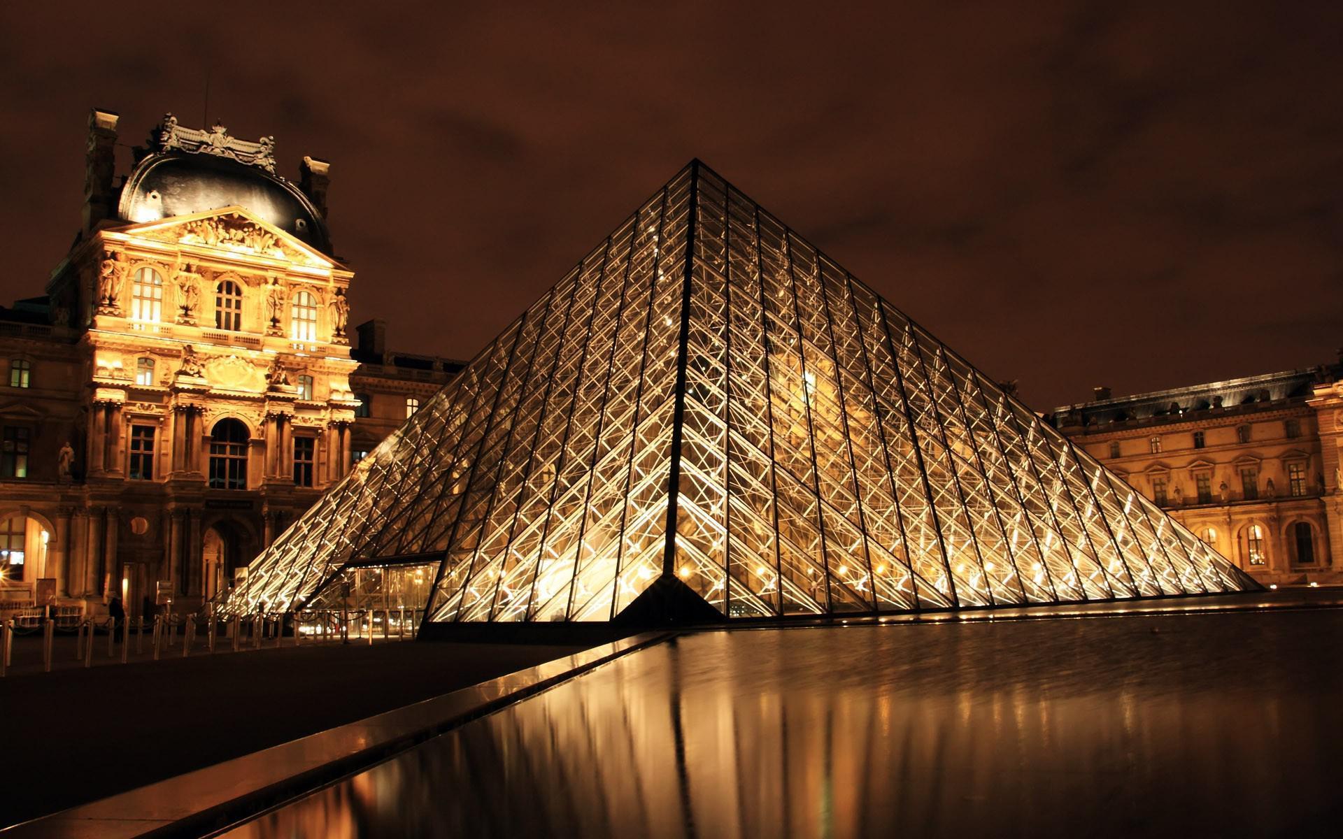 1920x1200 Paris Architecture Louvre Museum Free Image HD desktop