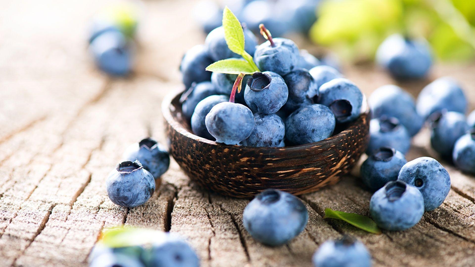 1920x1080 Photo Blueberries Food Berry Closeup 1920x1080