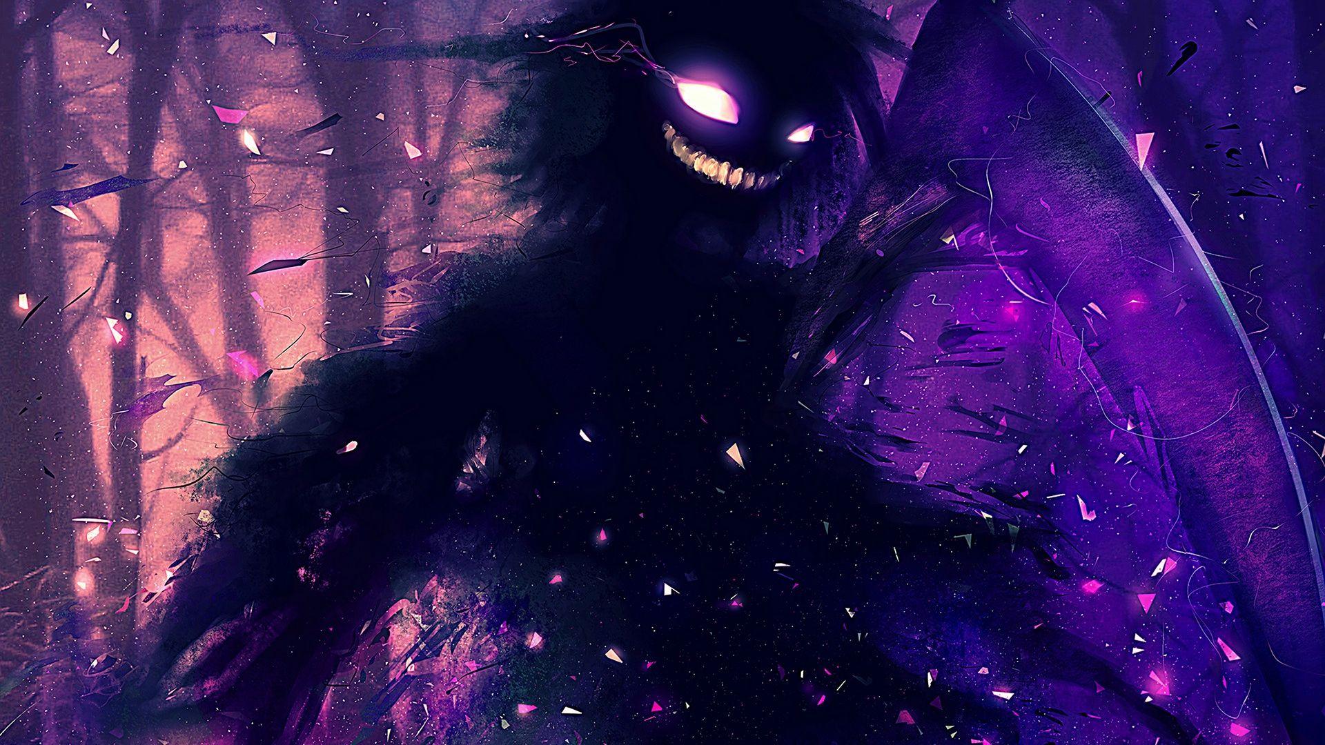 1920x1080 Download wallpaper 1920x1080 monster, art, smile, spooky
