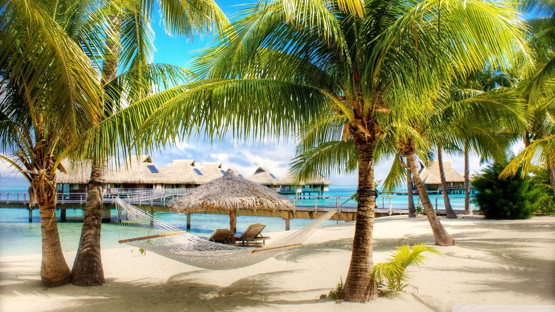 1920x1080 Tropical Resort Wallpaper