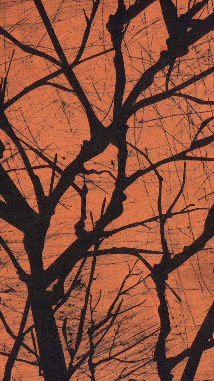 750x1334 Spooky Tree Branches Halloween iPhone 6 Wallpaper HD