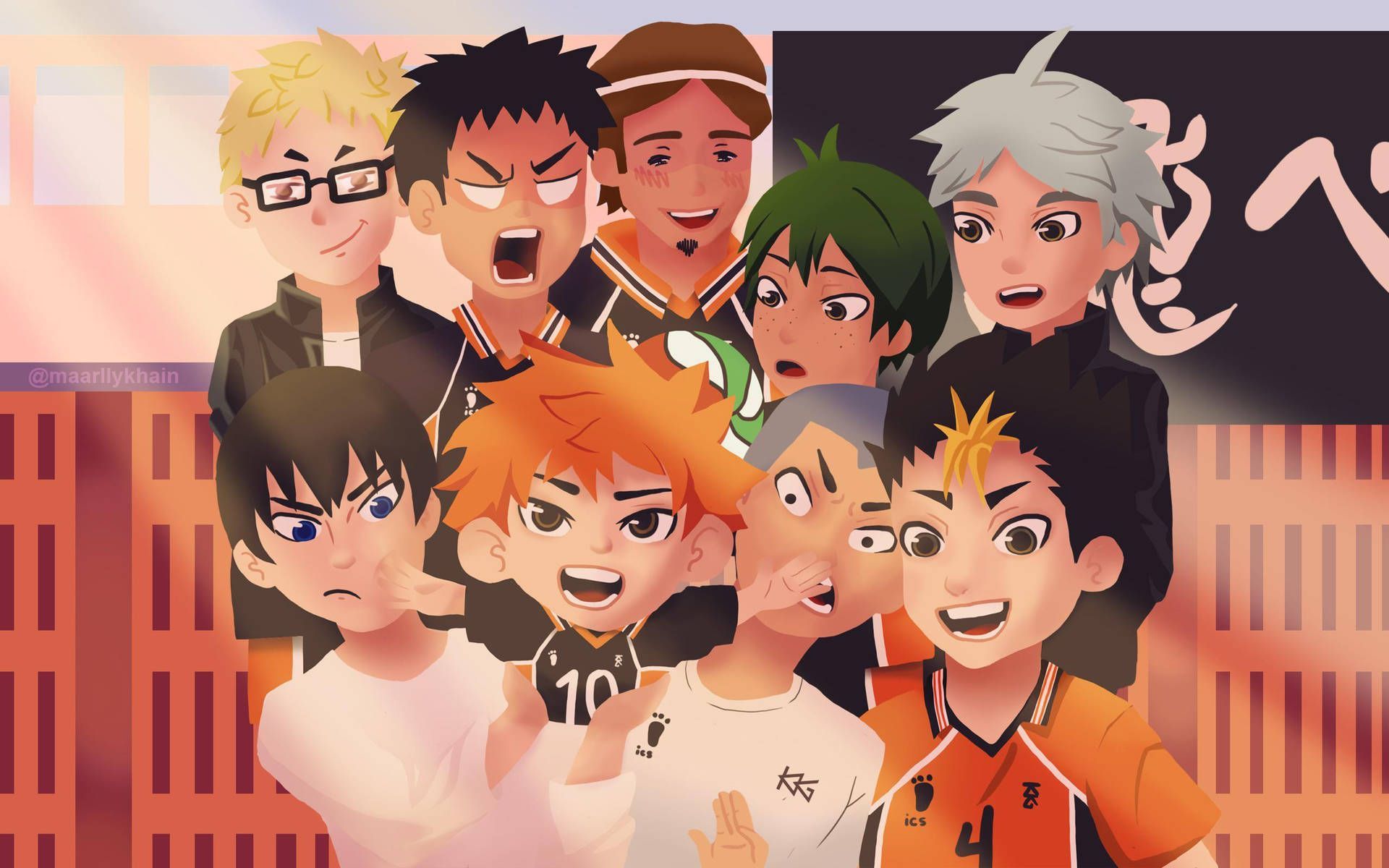 1920x1200 Haikyuu Teams Wallpaper