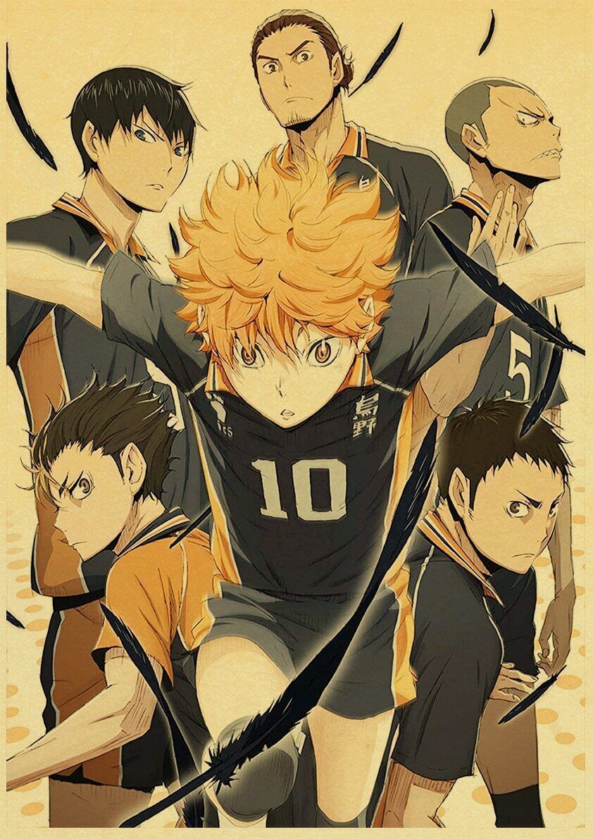 842x1191 Vintage Japanese Anime Haikyuu!! Retro