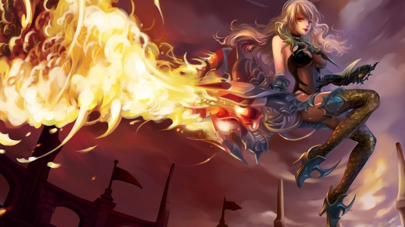 1366x768 Dragon Nest Art Sorrowink Girl Wallpaper 1366x768. Free