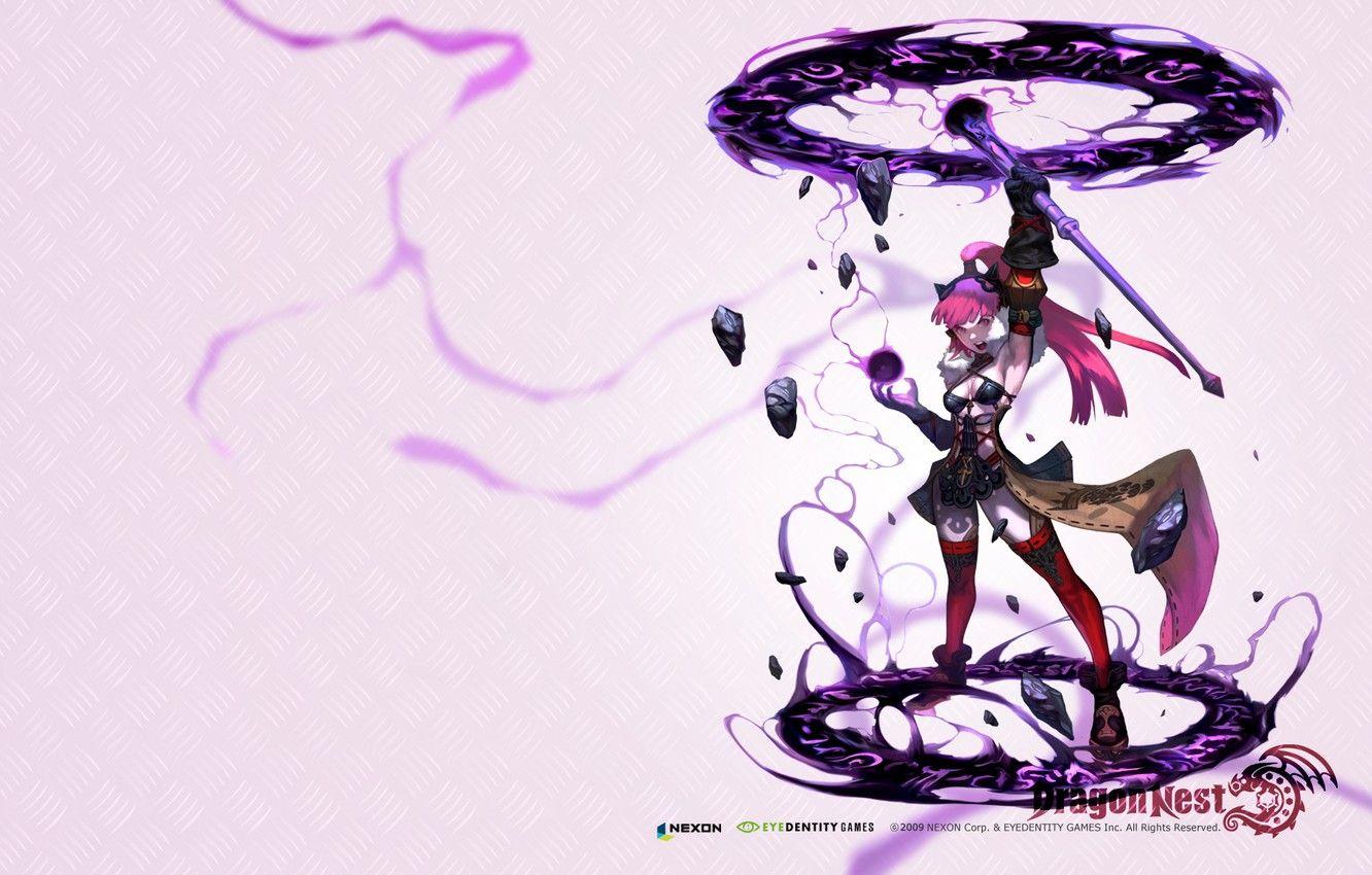 1332x850 Wallpaper Girl, Stones, Energy, Magic, Gloves, Dress