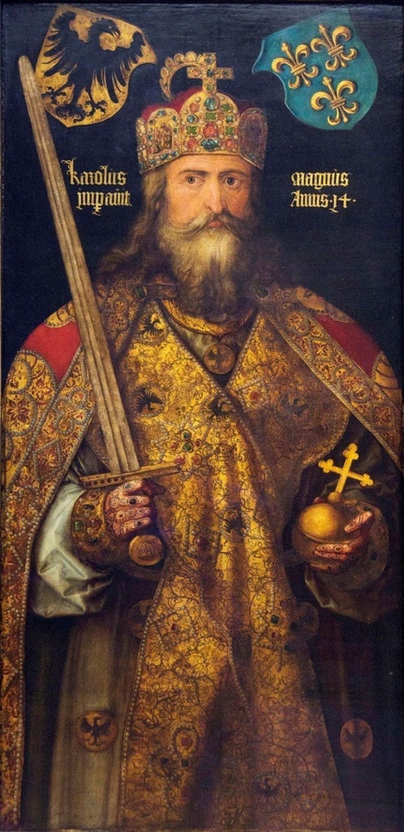 800x1646 Charlemagne, by Albrecht Dürer