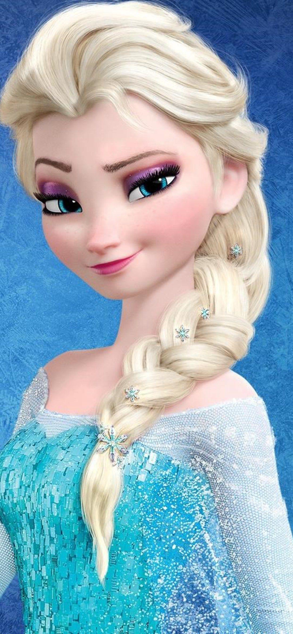 1242x2688 Nữ hoàng tuyết Elsa trong băng giá iPhone XS MAX HD 4k