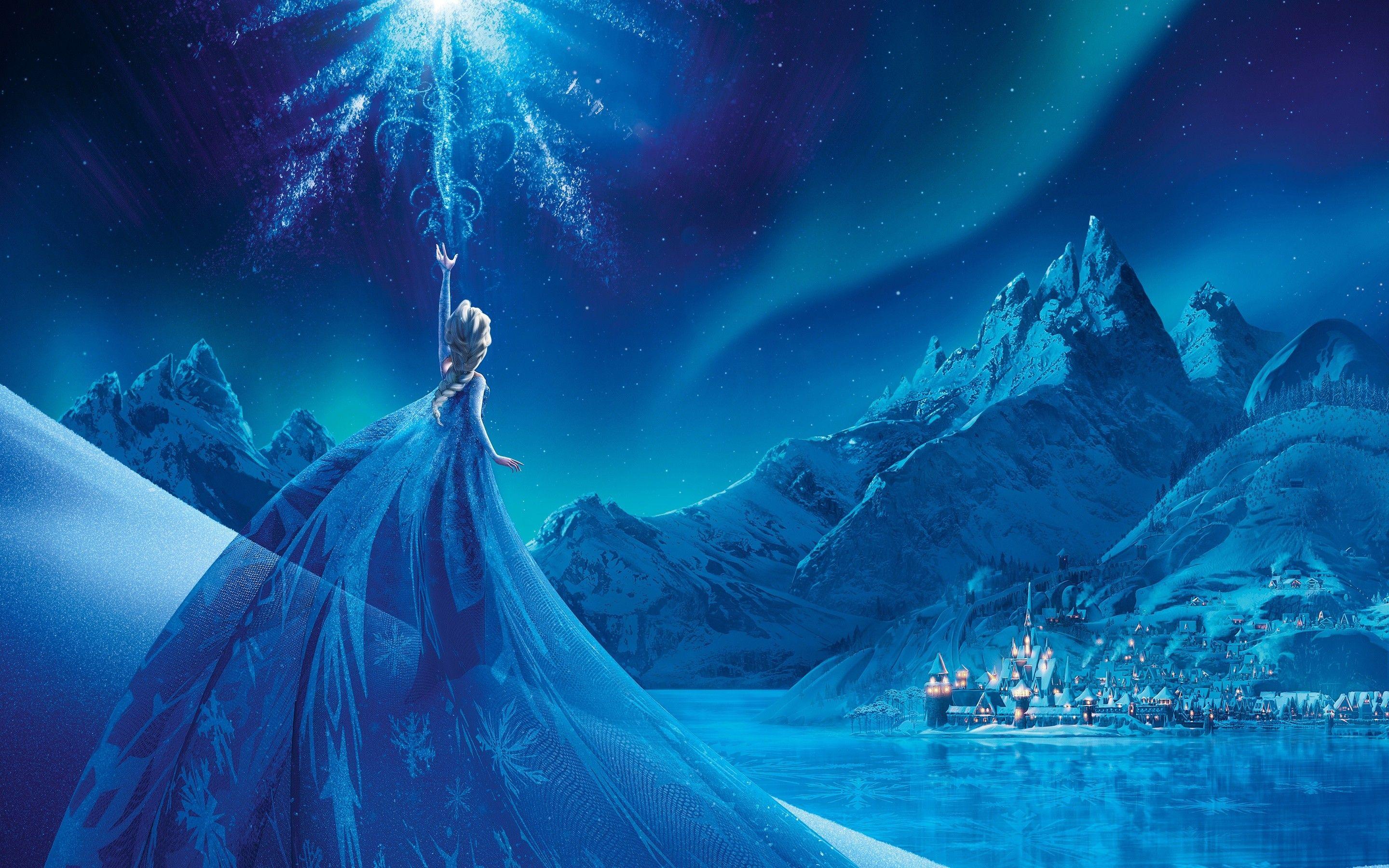 2880x1800 Hình nền cung điện Nữ hoàng tuyết Frozen Elsa 2880x1800 Full HD
