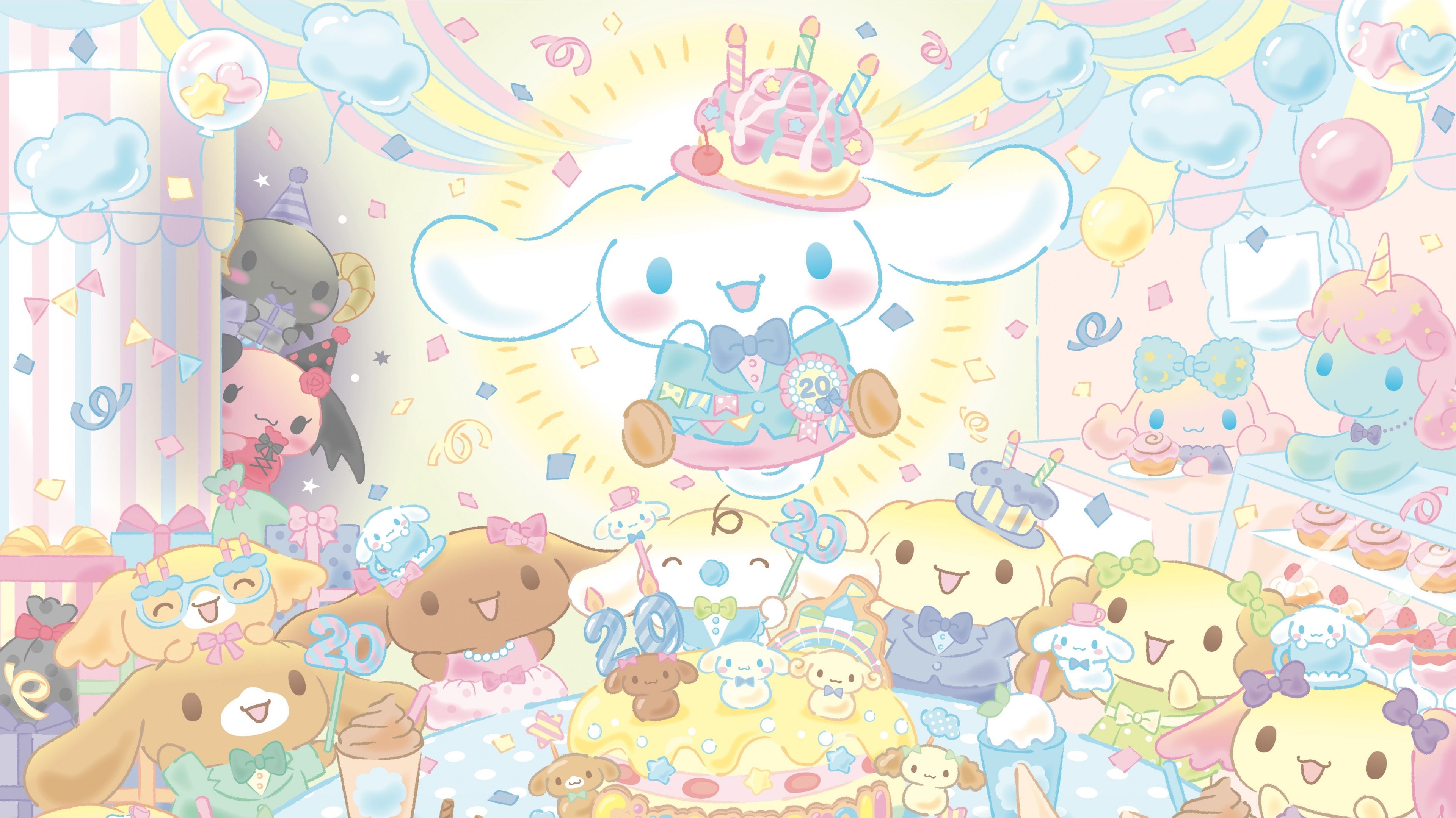 3840x2160 Cinnamoroll Wallpaper 4K, Birthday, 5K, Cute cartoon