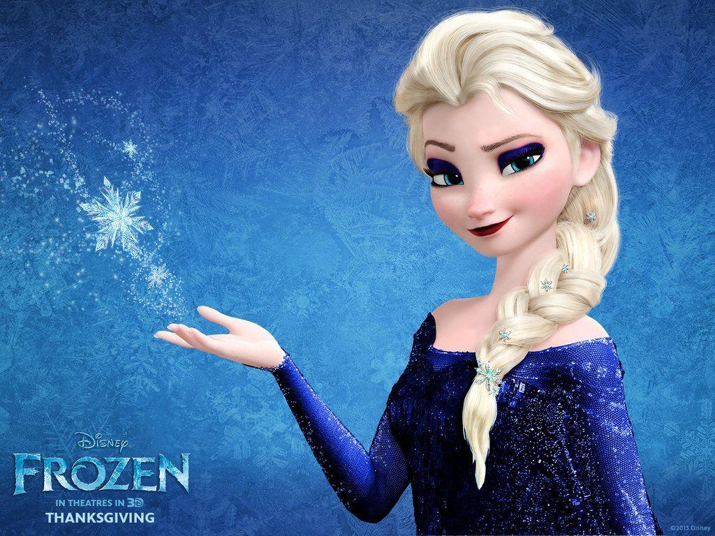 1024x768 Elsa & Anna - (Frozen) 2013