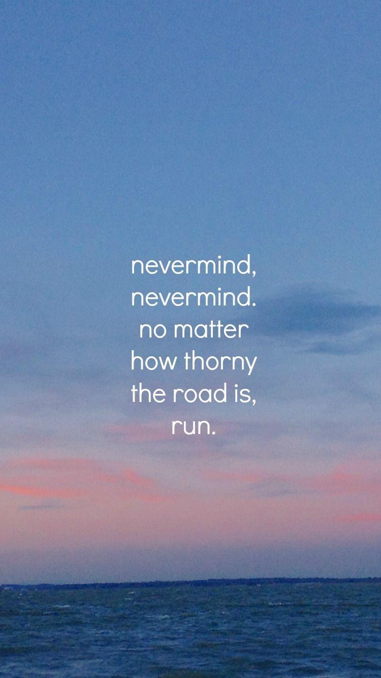 750x1334 You're My Tear Bts Nevermind Lyric Lockscreens Me To