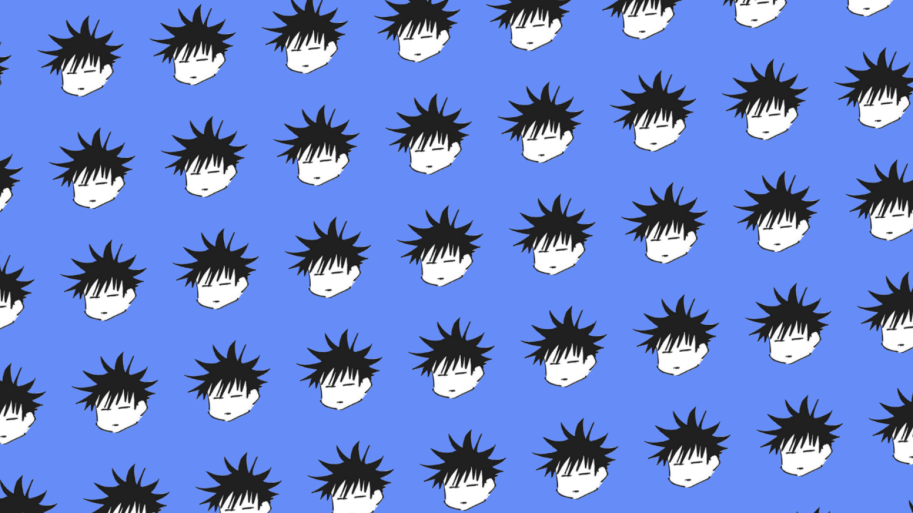 1280x720 Megumi and his dogs desktop wallpaper