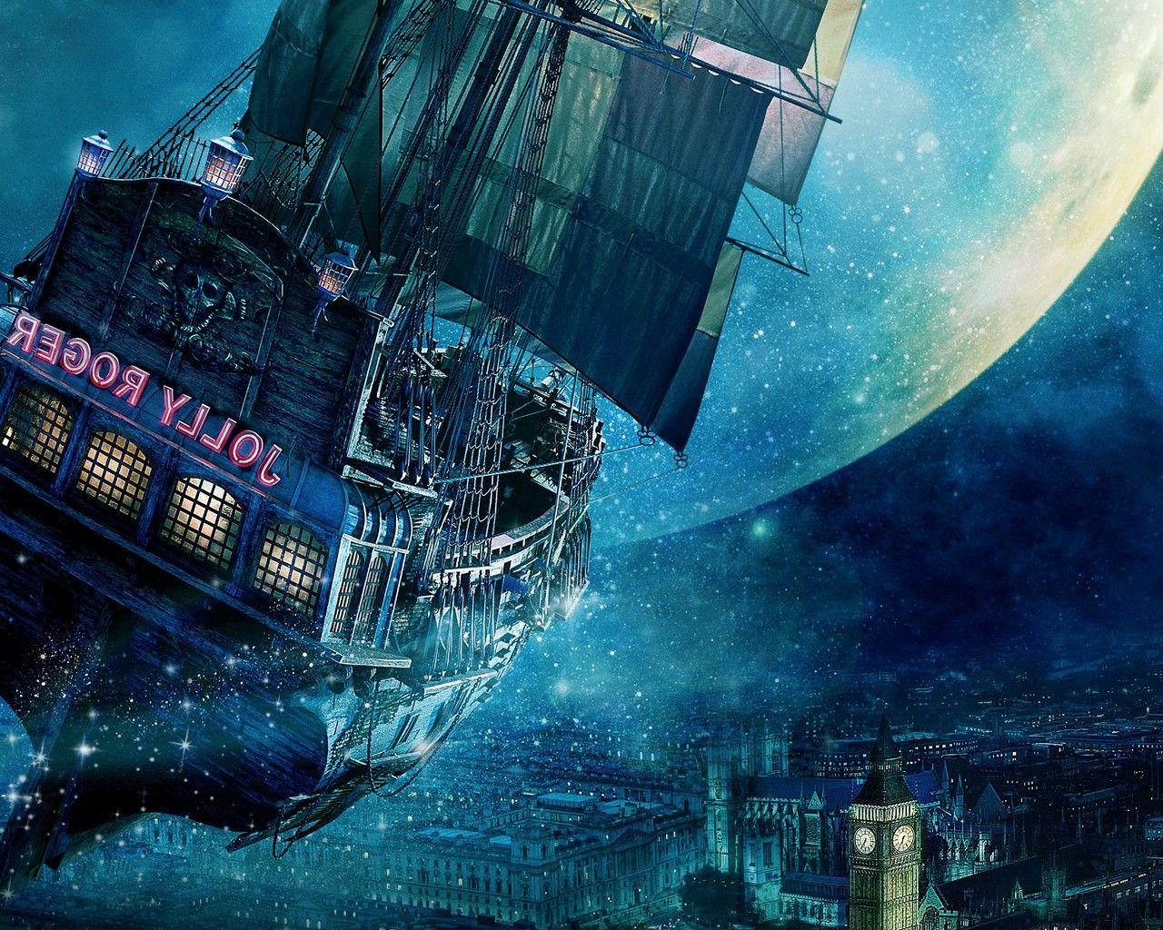 1280x1024 Jolly Roger Ship Peter Pan 1280x1024 Resolution HD
