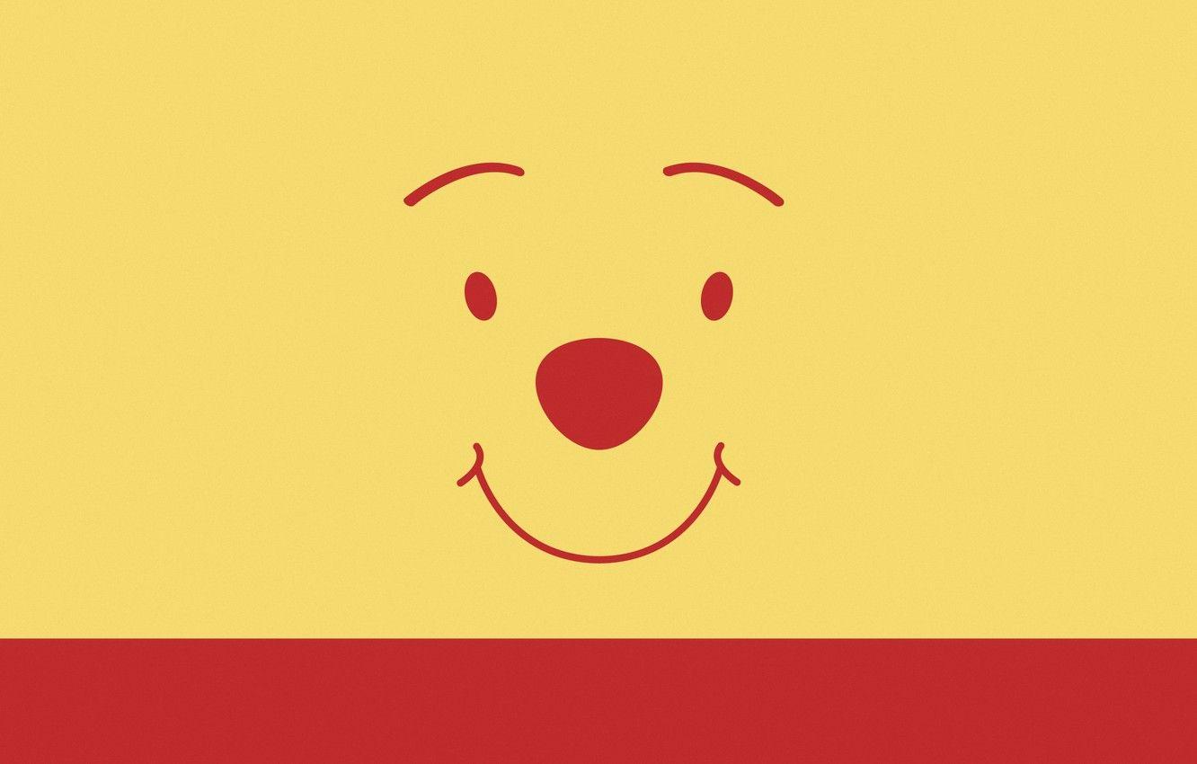 1332x850 Wallpaper MINIMALISM, SMILE, FACE, EYES, NOSE, WINNIE THE