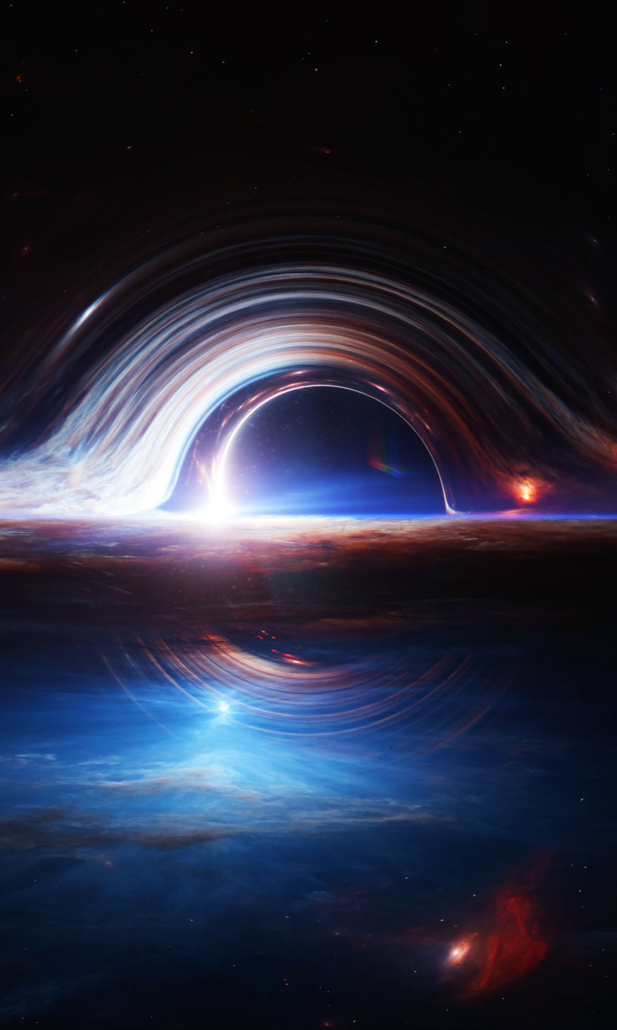 1200x2001 Black Hole Phone Wallpaper