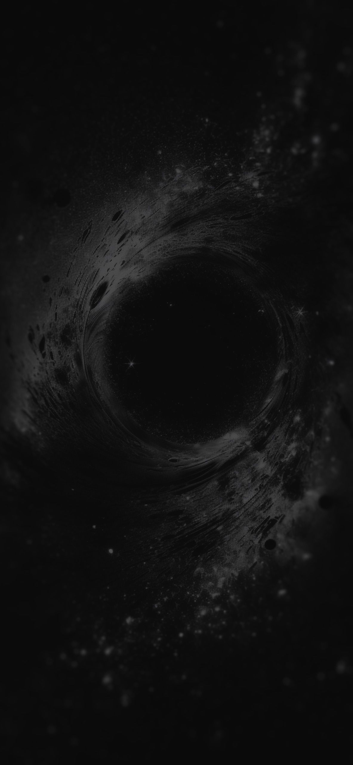 1183x2560 Black Hole Aesthetic Wallpaper