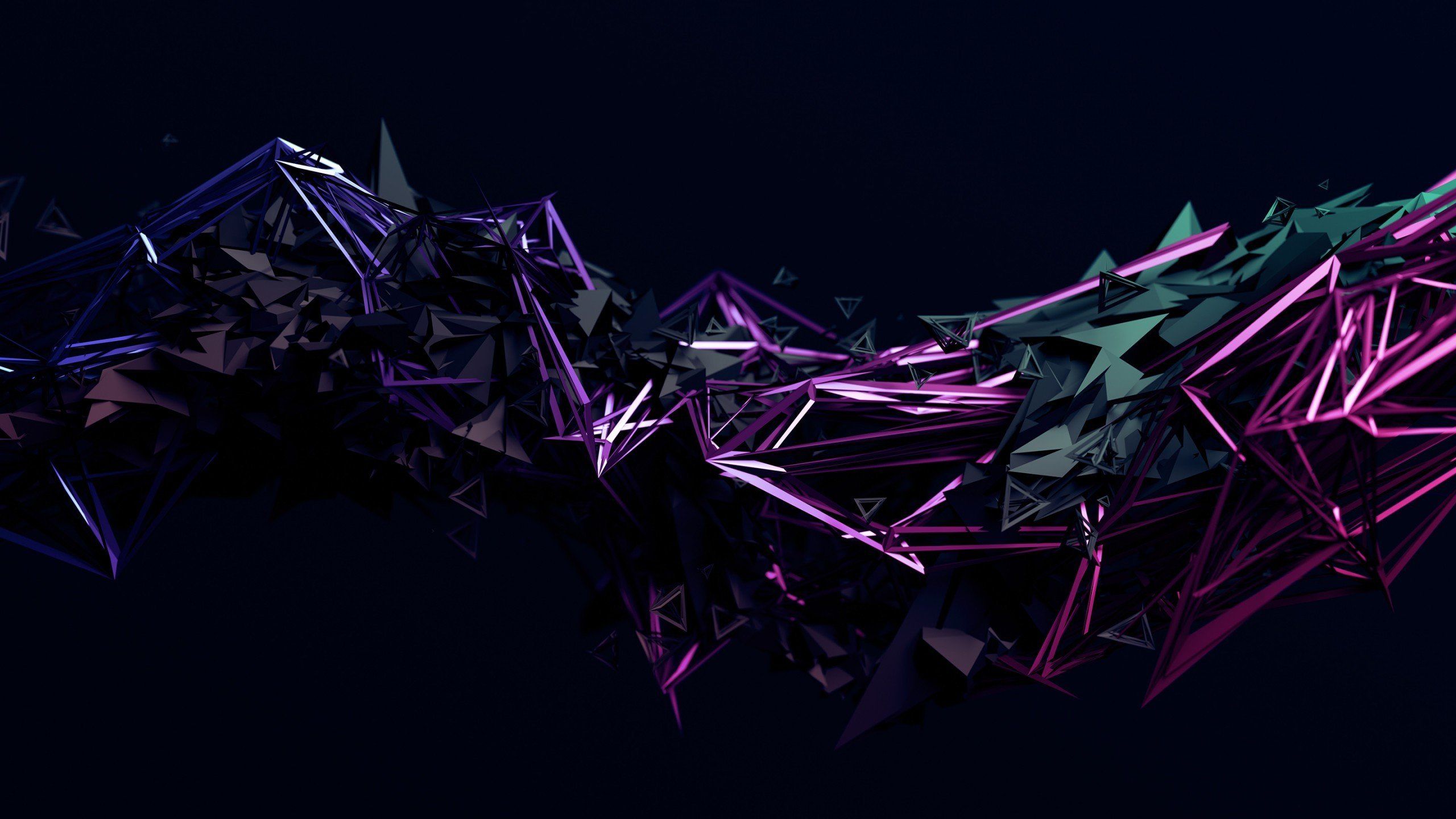 2560x1440 Dark Geometric Wallpaper