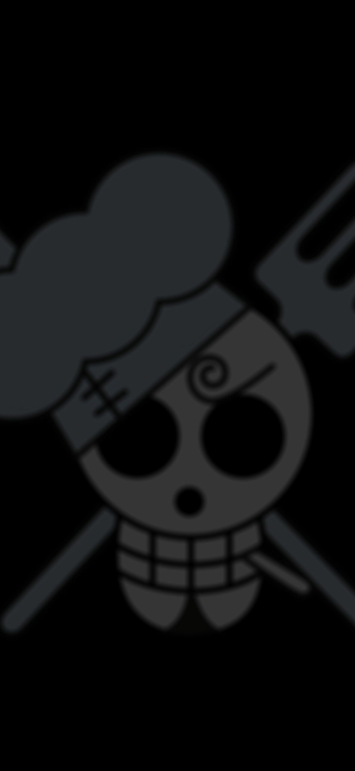 1181x2560 One Piece Sanji's Jolly Roger Dark Wallpaper