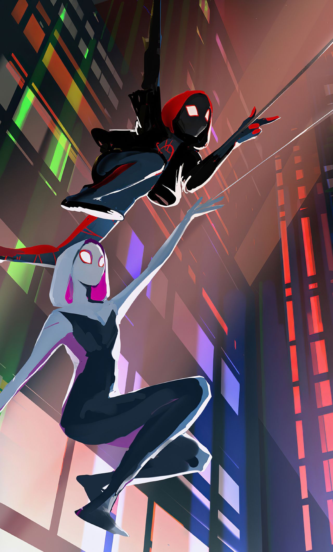 1280x2120 Spider Man And Spider Gwen iPhone , HD 4k Wallpaper, Image, Background, Photos and Picture
