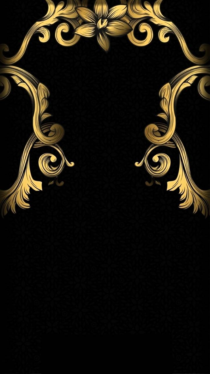 720x1280 4K GOLD AND BLACK Wallpaper