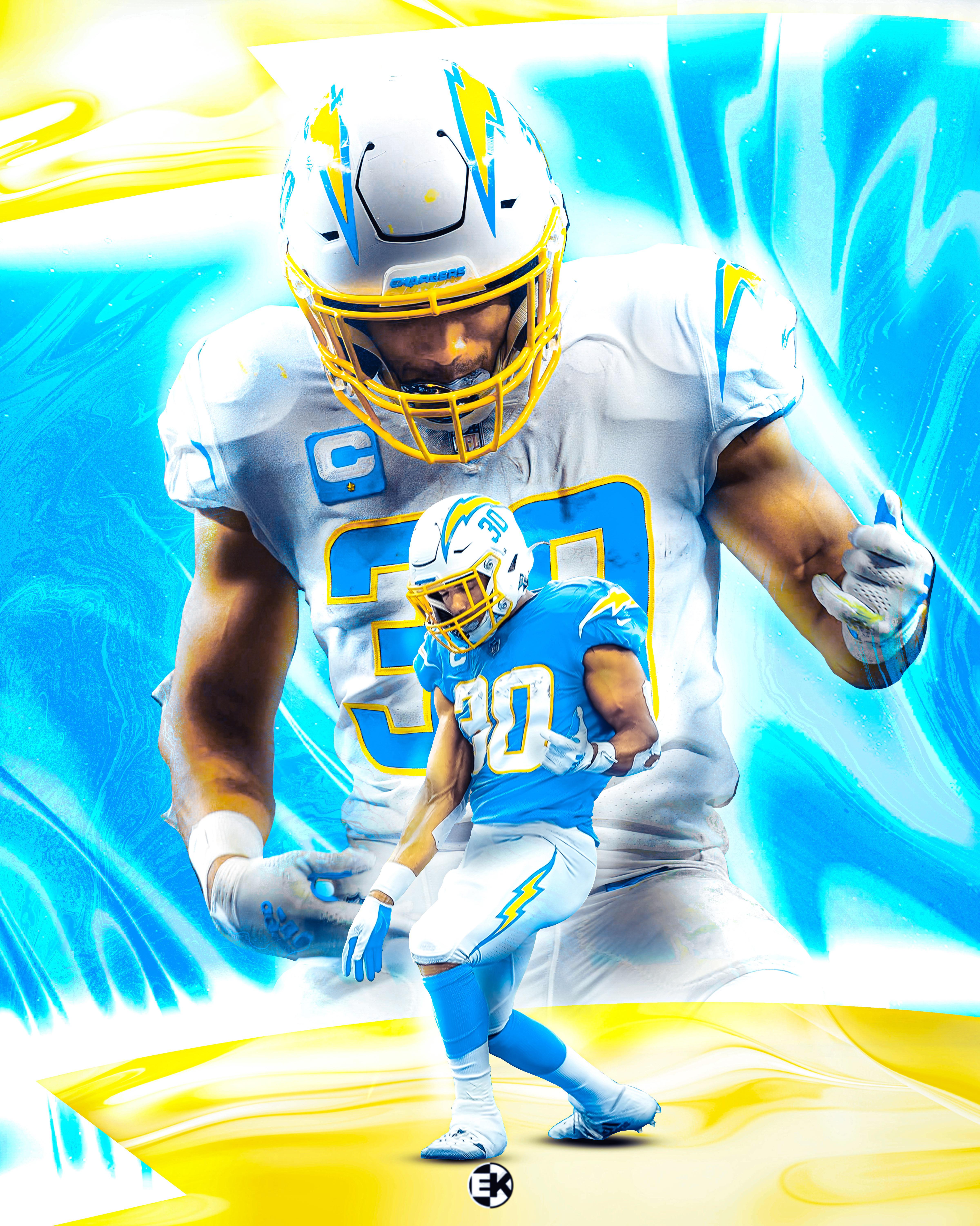 4800x6000 Austin Ekeler Design⚡️⚡️⚡️