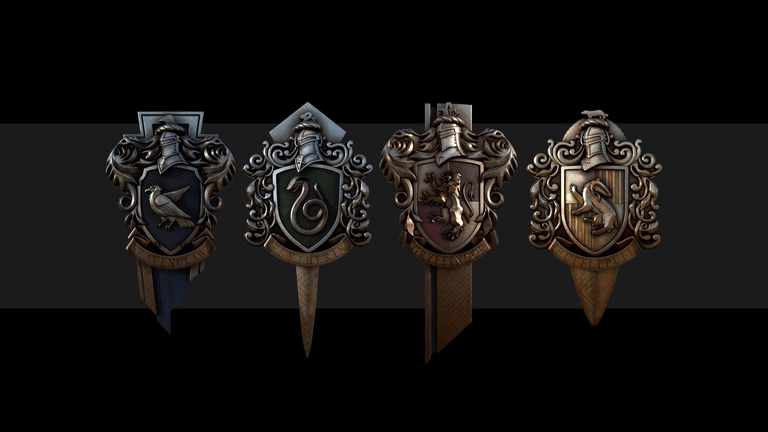 1920x1080 Harry Potter Badges Wallpaper 2k Quad HD