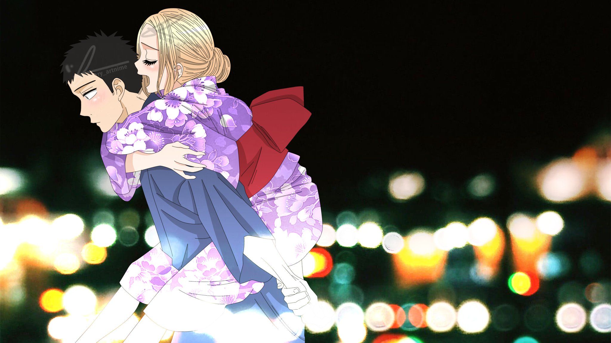 2048x1152 Wakana Gojo x Marin Kitagawa