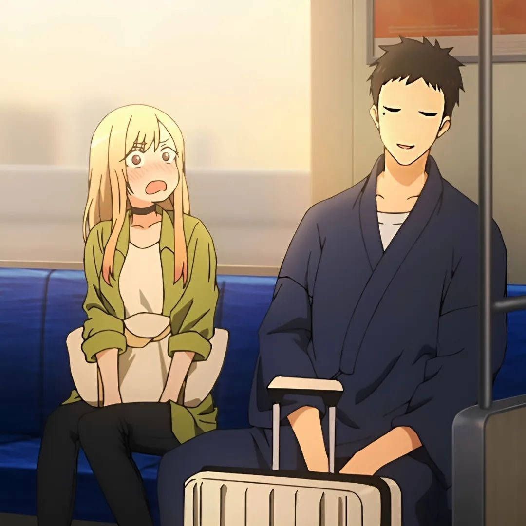 1080x1080 My Dress Up Darling Train Wallpaper