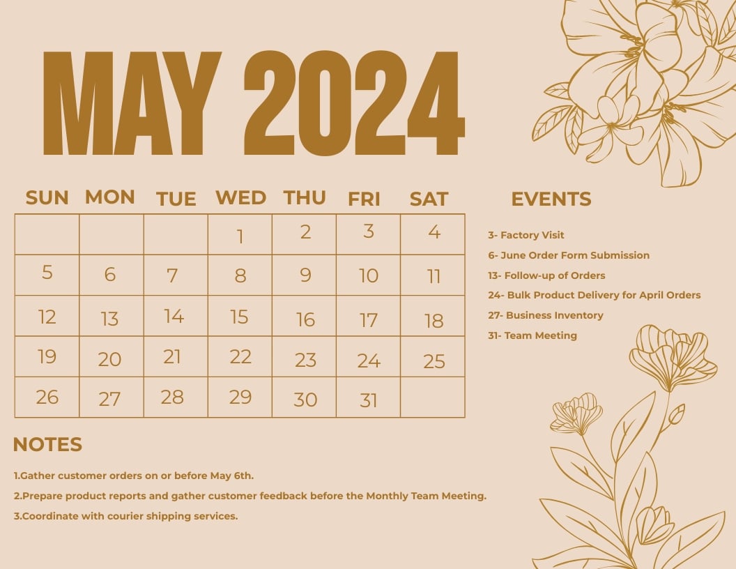 May 2024 Calendar Wallpapers - Top Free May 2024 Calendar Backgrounds ...