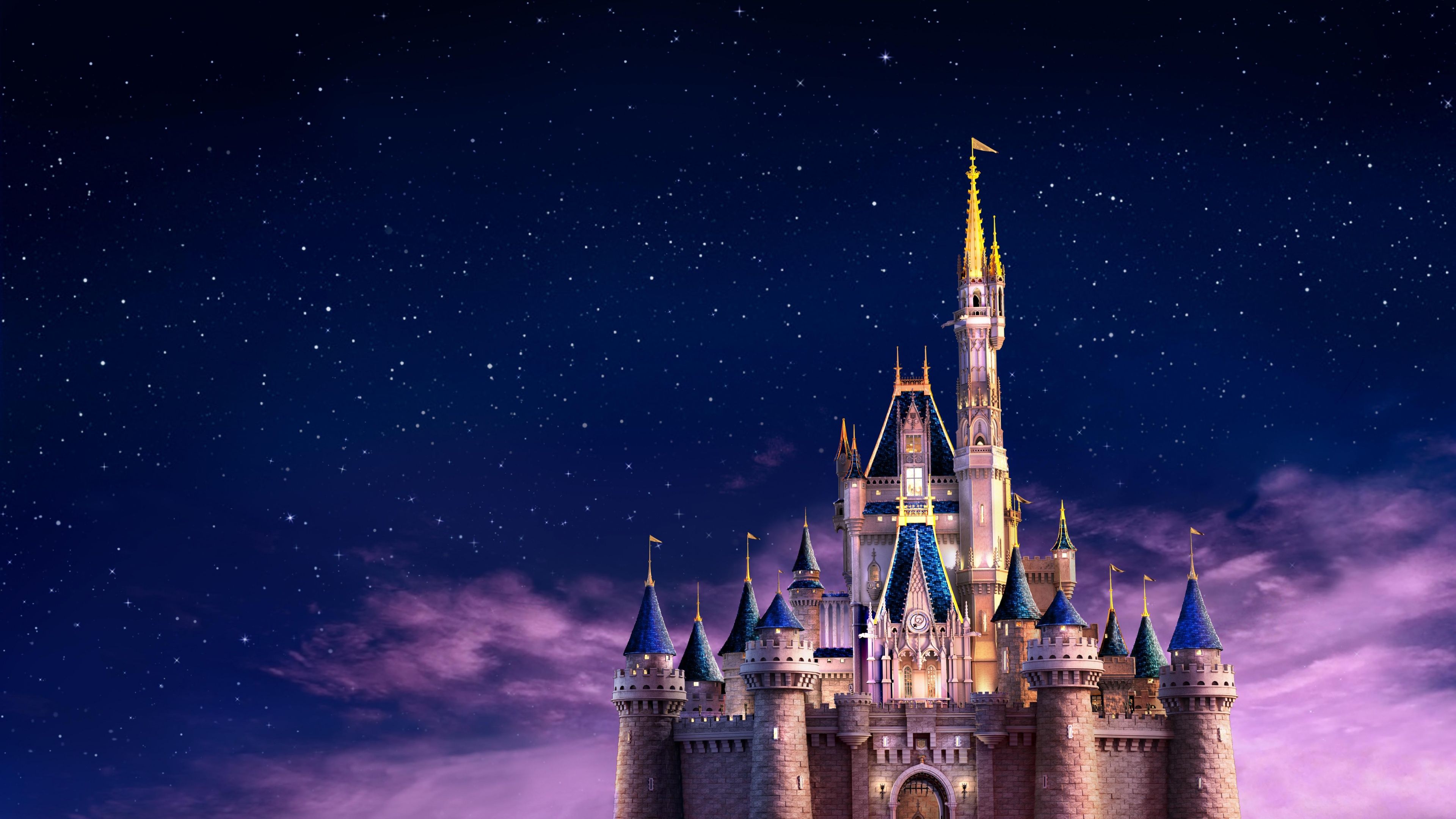 3840x2160 Cinderella Castle Wallpaper 4K, Walt Disney World